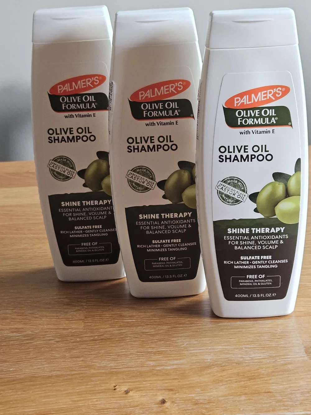 3 Pack Palmer’s Olive Oil Shampoo 13.5 oz Sulfate Free Shine Therapy - NEW